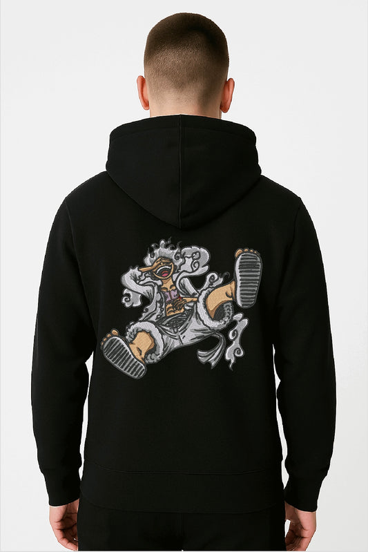 “Wave & Warrior” Dual Embroidery Hoodie