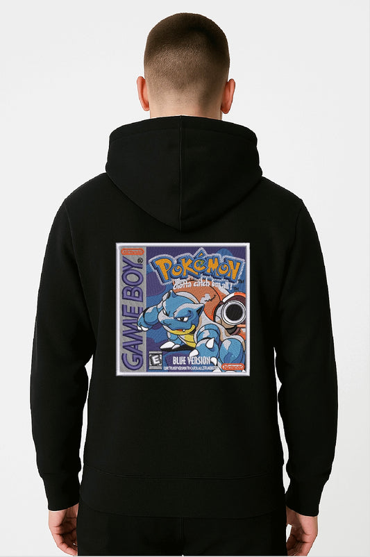 “Pokémon Classic Blue” Embroidered Hoodie