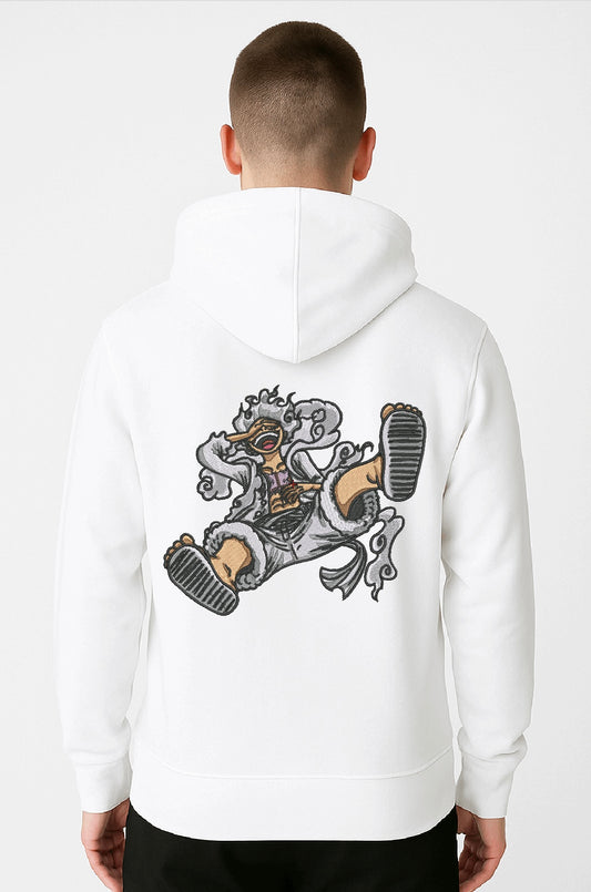 “Wave & Warrior” Dual Embroidery Hoodie