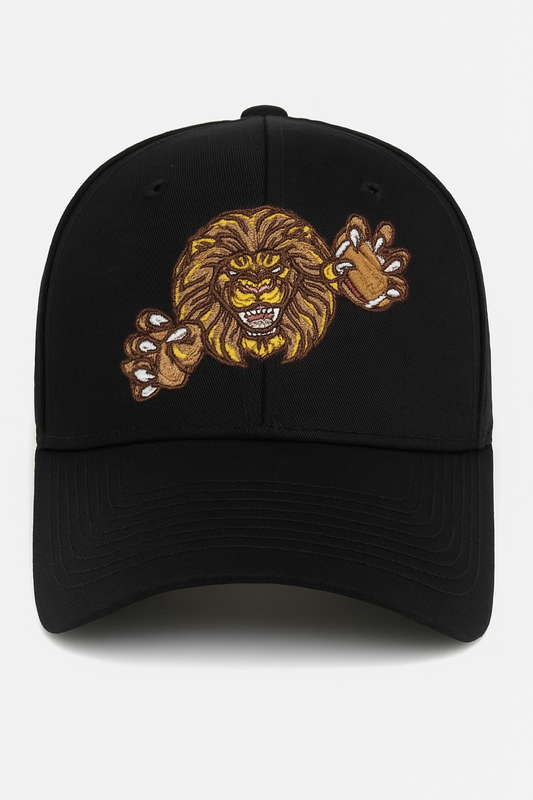 “Roar Ahead” Cap – Fierce Lion Embroidery