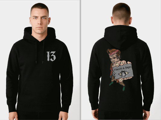 "Rebel Dreams" Embroidered Hoodie – Lucky 13 with Retro Swagger