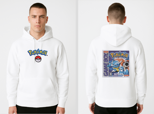 “Pokémon Classic Blue” Embroidered Hoodie